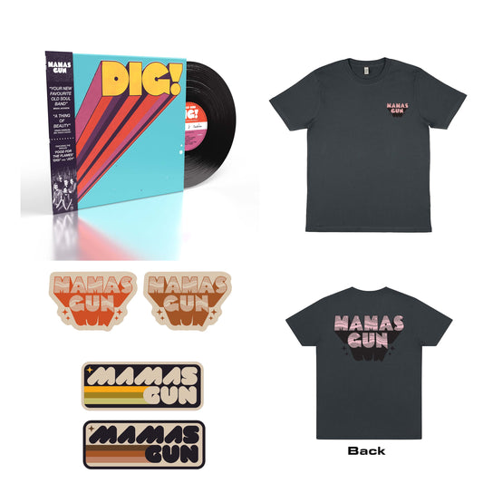 **Pre-Order**  DIG! Vinyl (Black) BUNDLE offer - Grey Tee